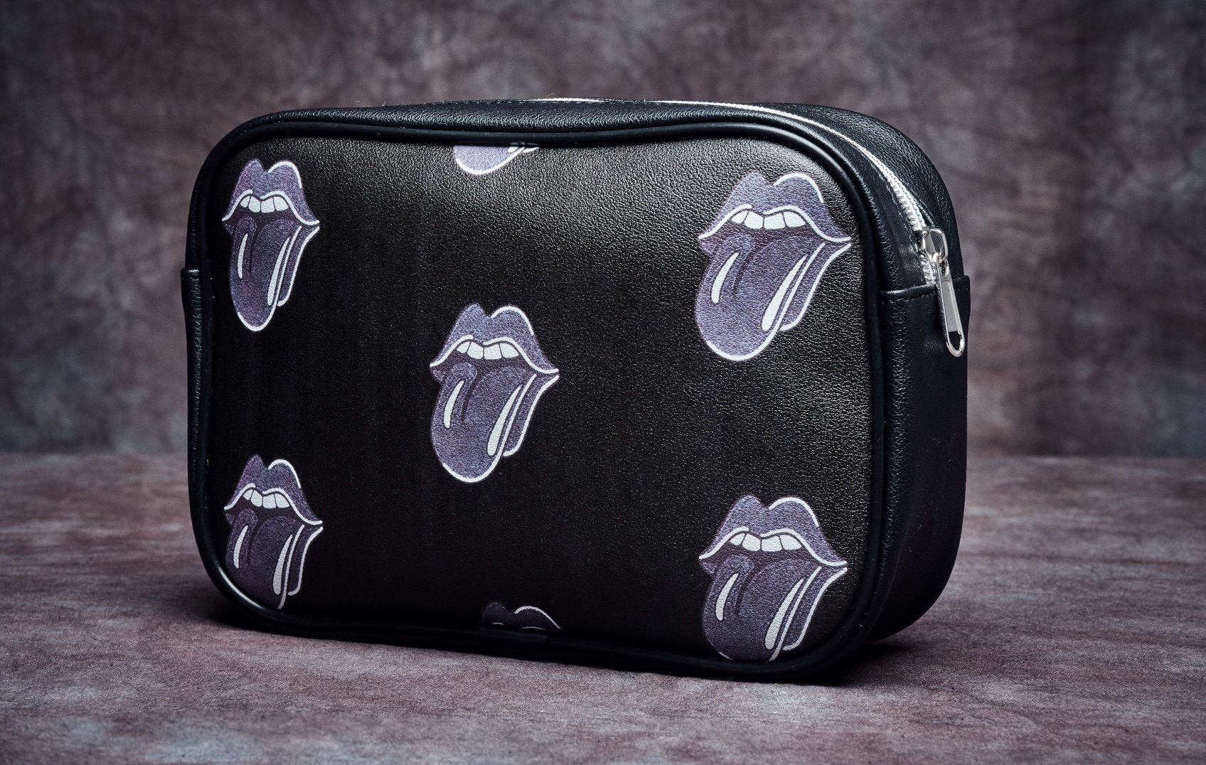No. 9 All Over Print Vegan Leather Carnaby Pouch Back