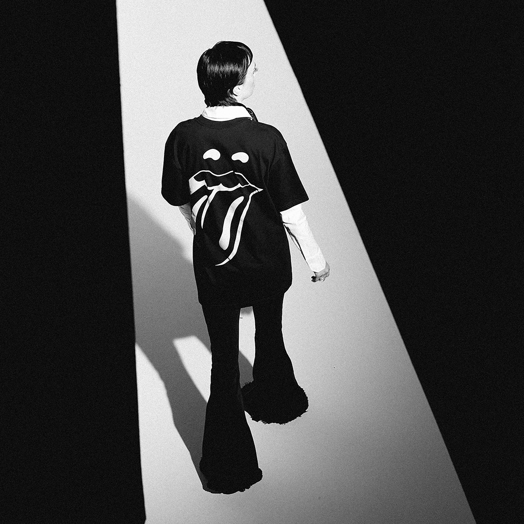 Paint It Black Tongue Outline T-shirt