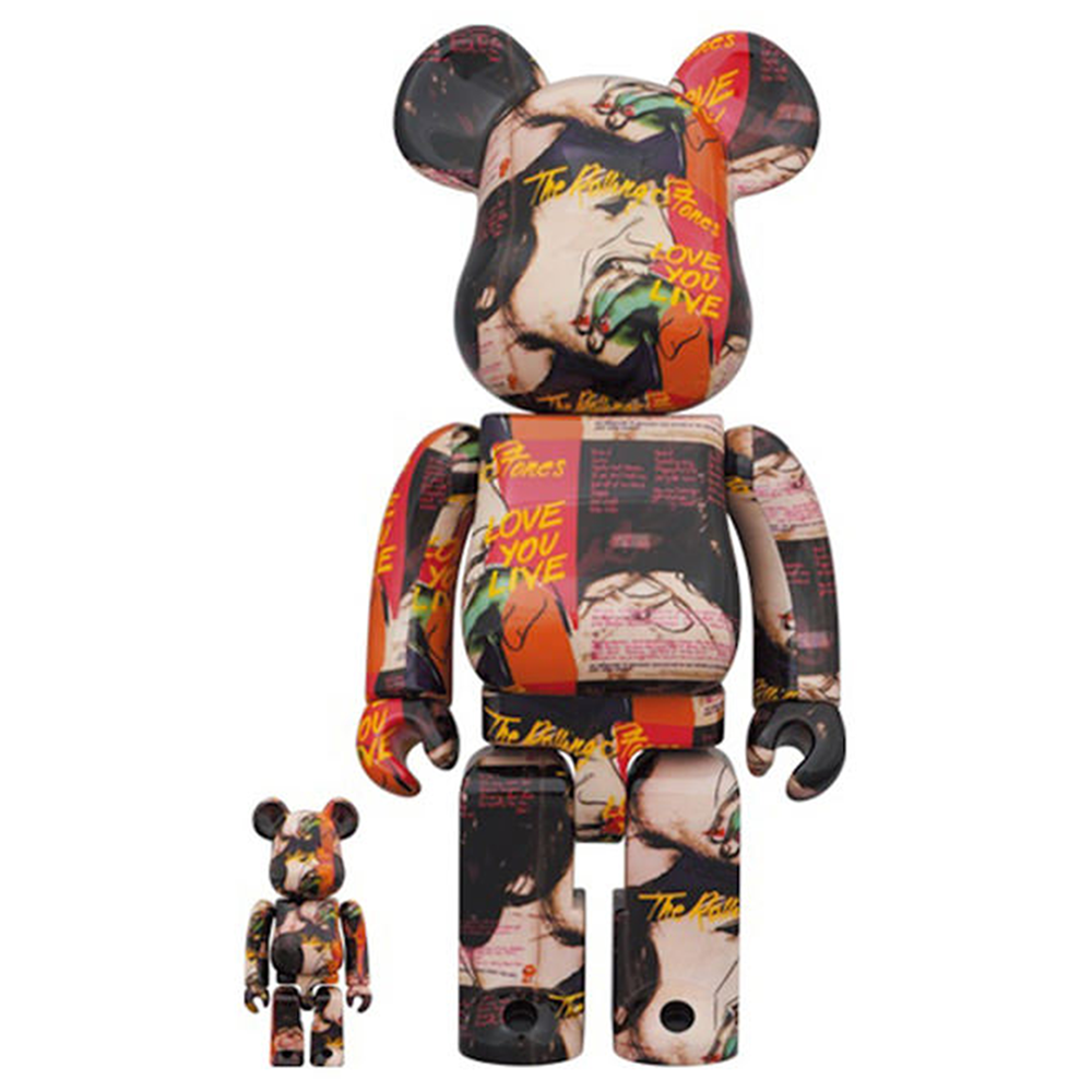 BE@RBRICK x Andy Warhol × The Rolling Stones “Love You Live” 100% & 40