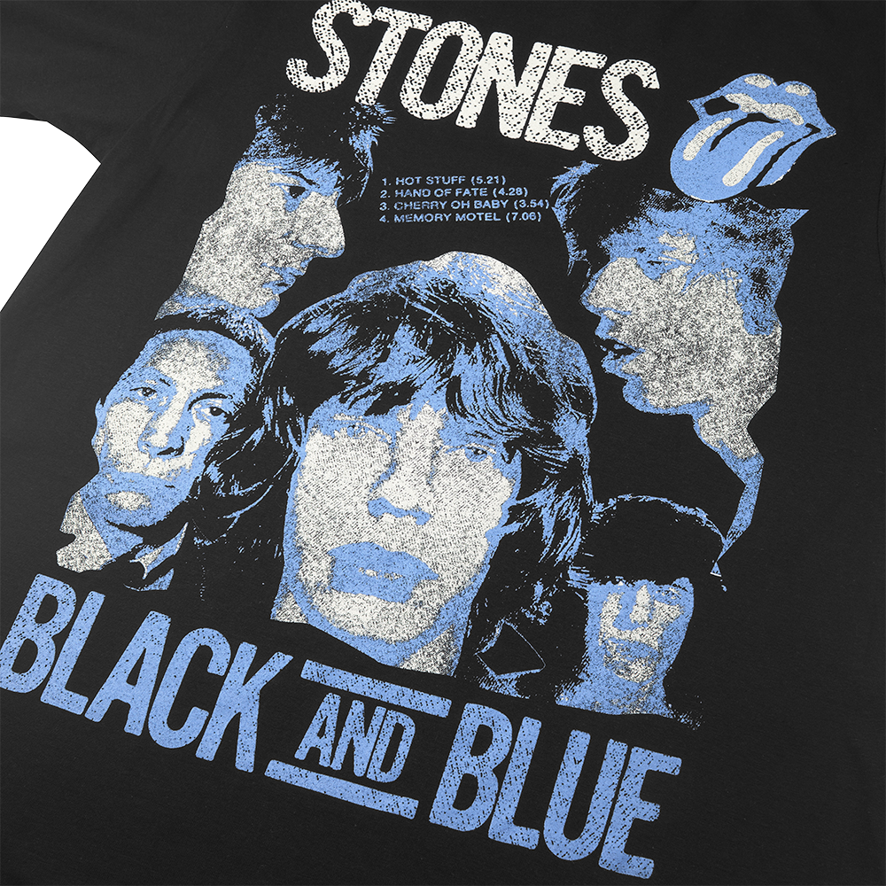 Black and Blue Black T-Shirt - The Rolling Stones Black and Blue Black T-Shirt - The Rolling Stones