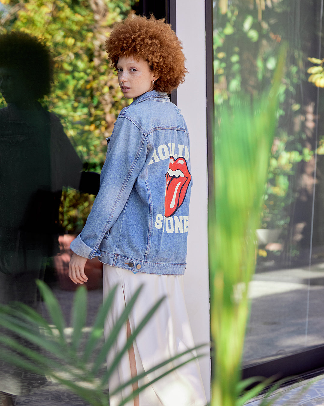 No. 9 Carnaby Distressed Denim Jacket II - The Rolling Stones