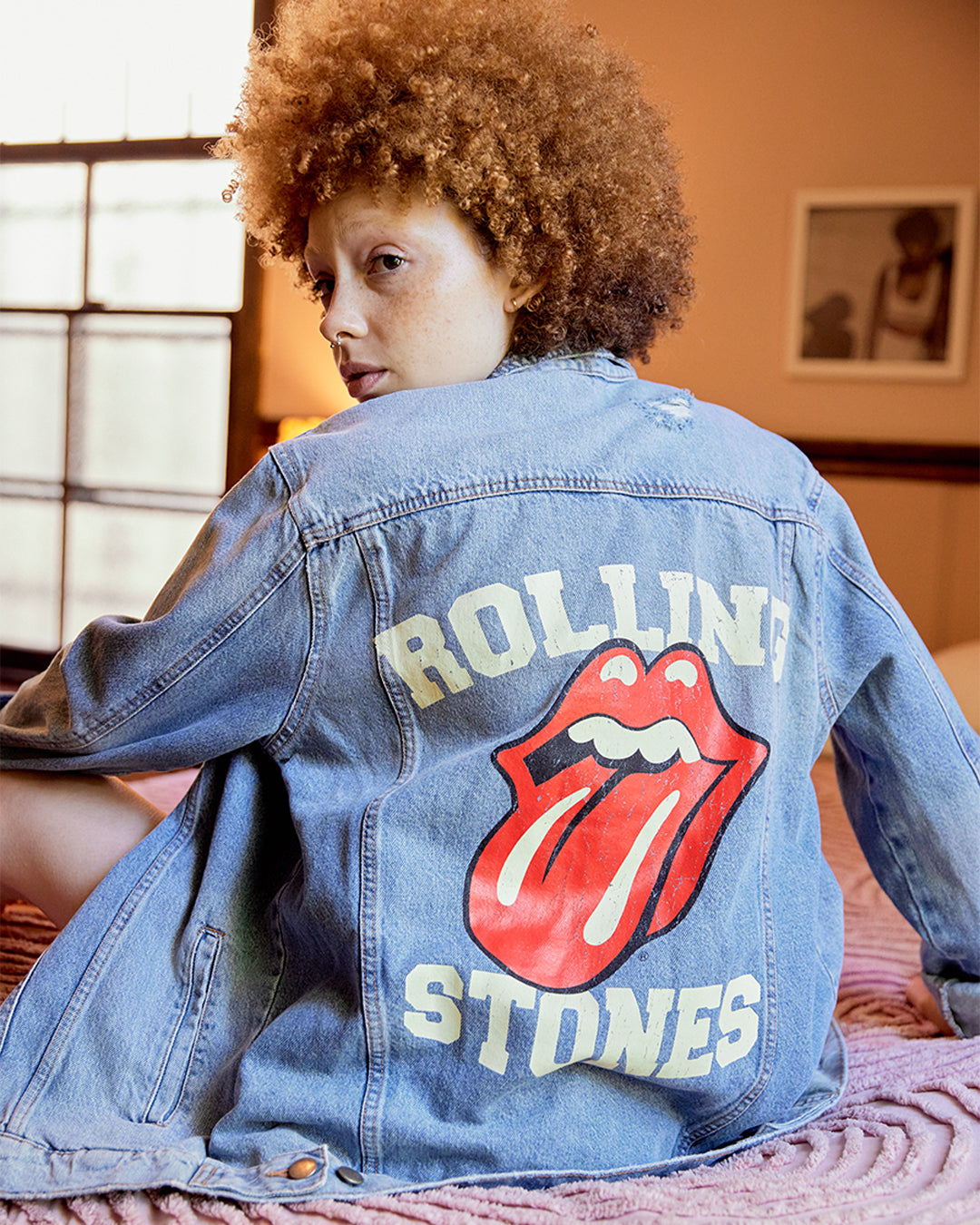 No. 9 Carnaby Distressed Denim Jacket II - The Rolling Stones