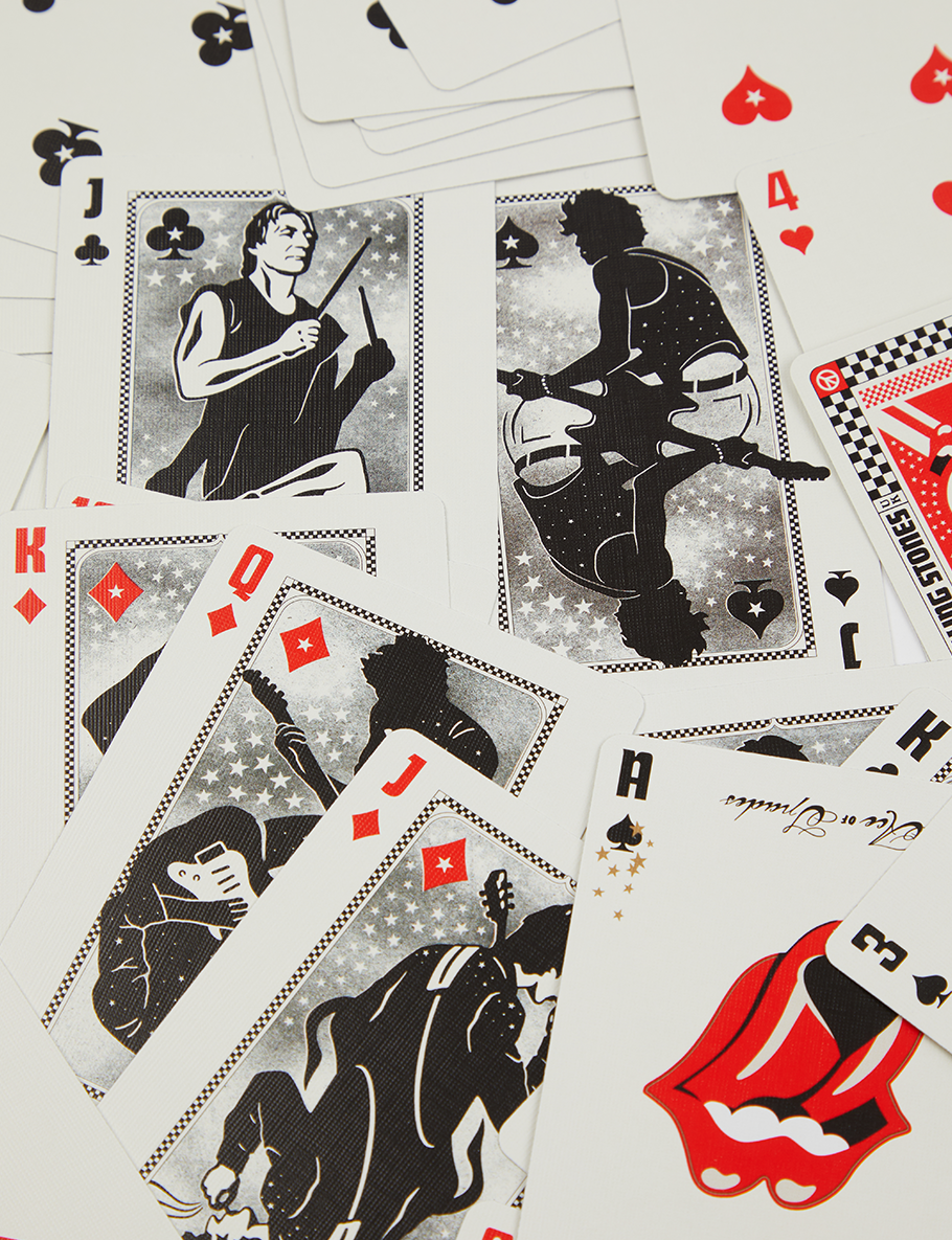 The Rolling Stones x Theory11 Playing Cards Detail