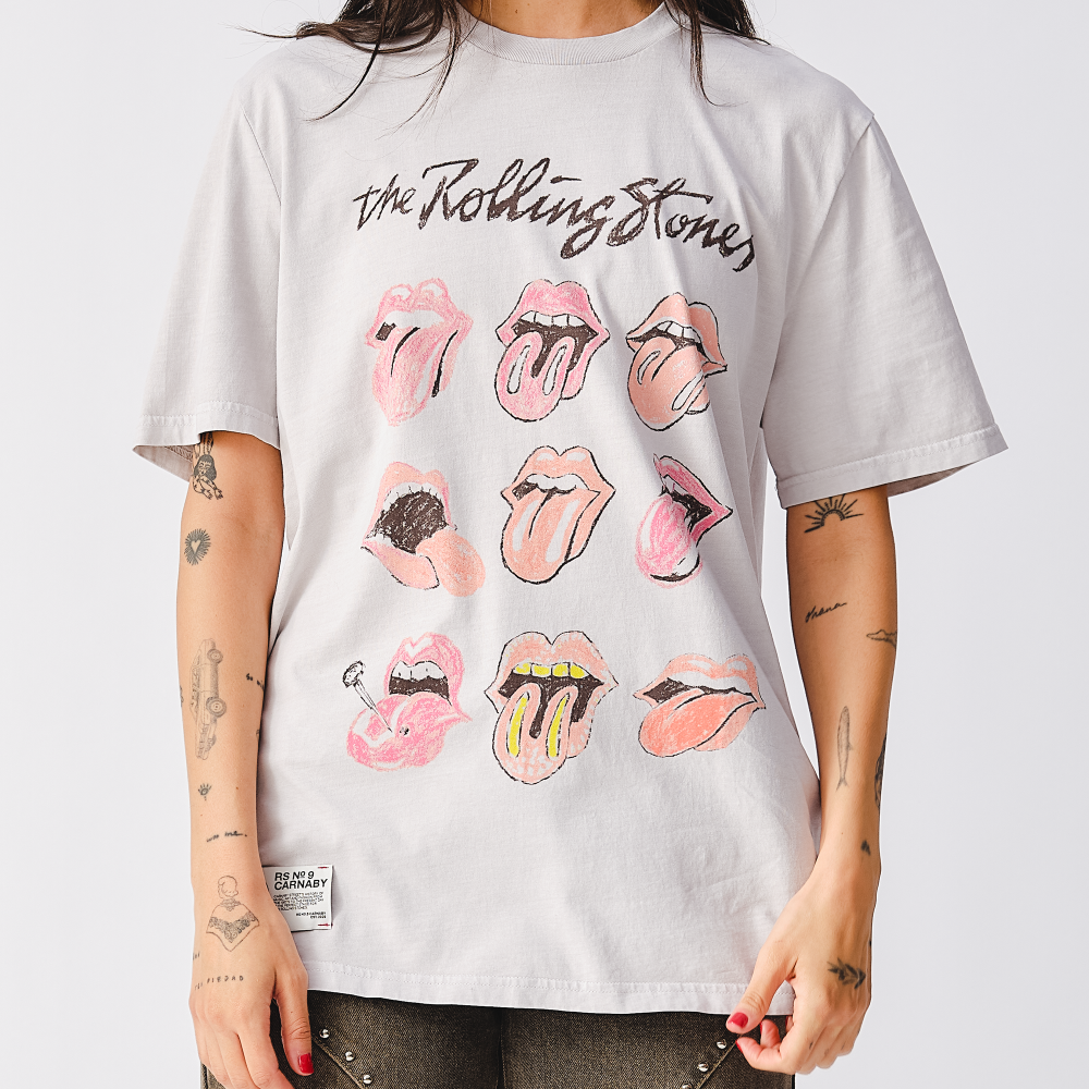 Classic Tongues History Taupe T-Shirt- Front
