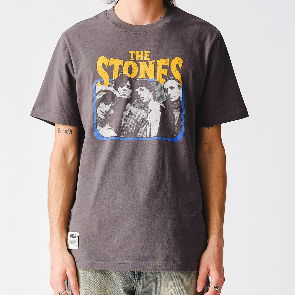 Classic Stones Charcoal Photo T-Shirt - Front