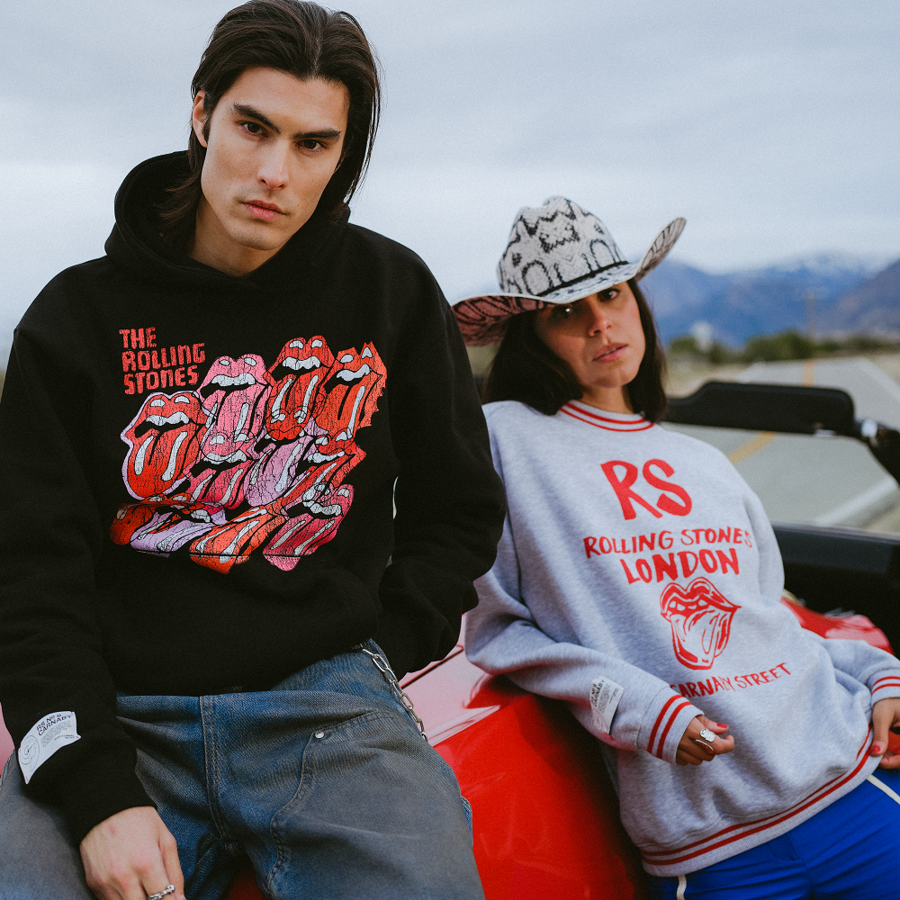 Multi Tongue Logo Black Pullover Hoodie