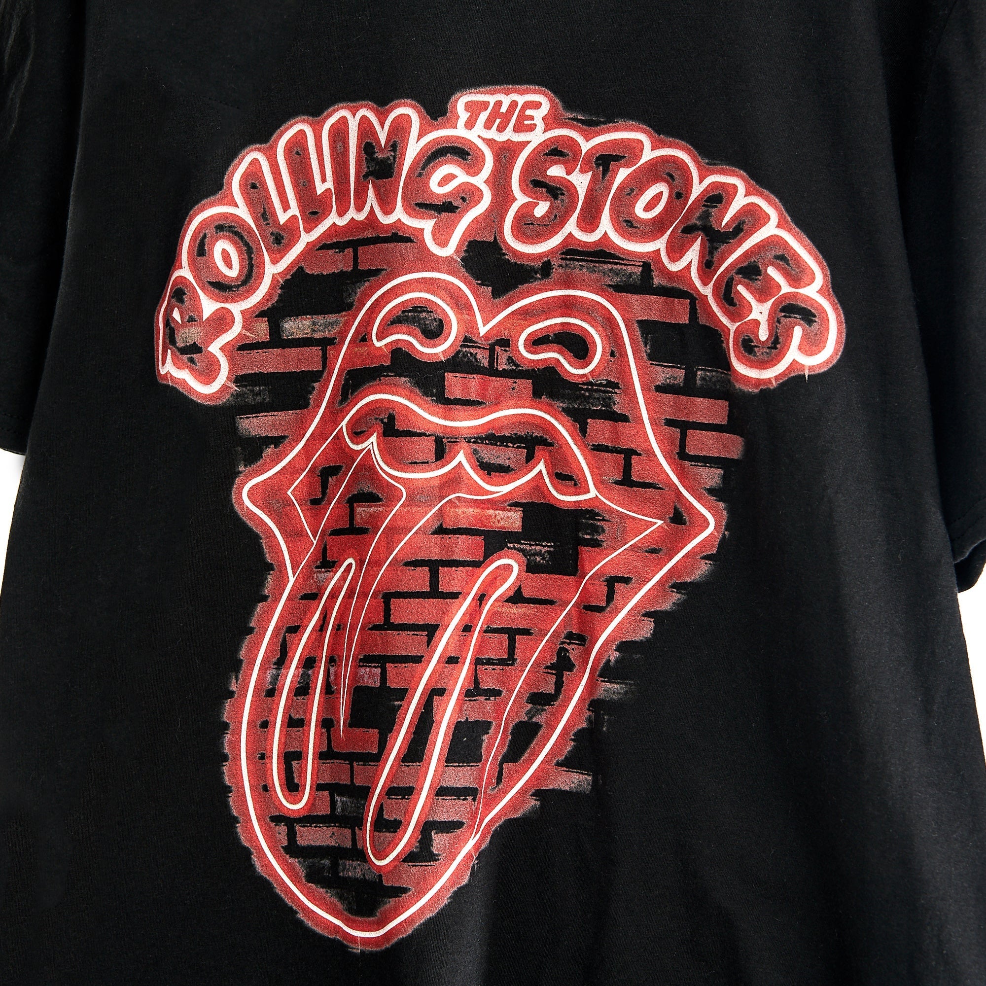 Neon Tongue Brick T-Shirt Detail
