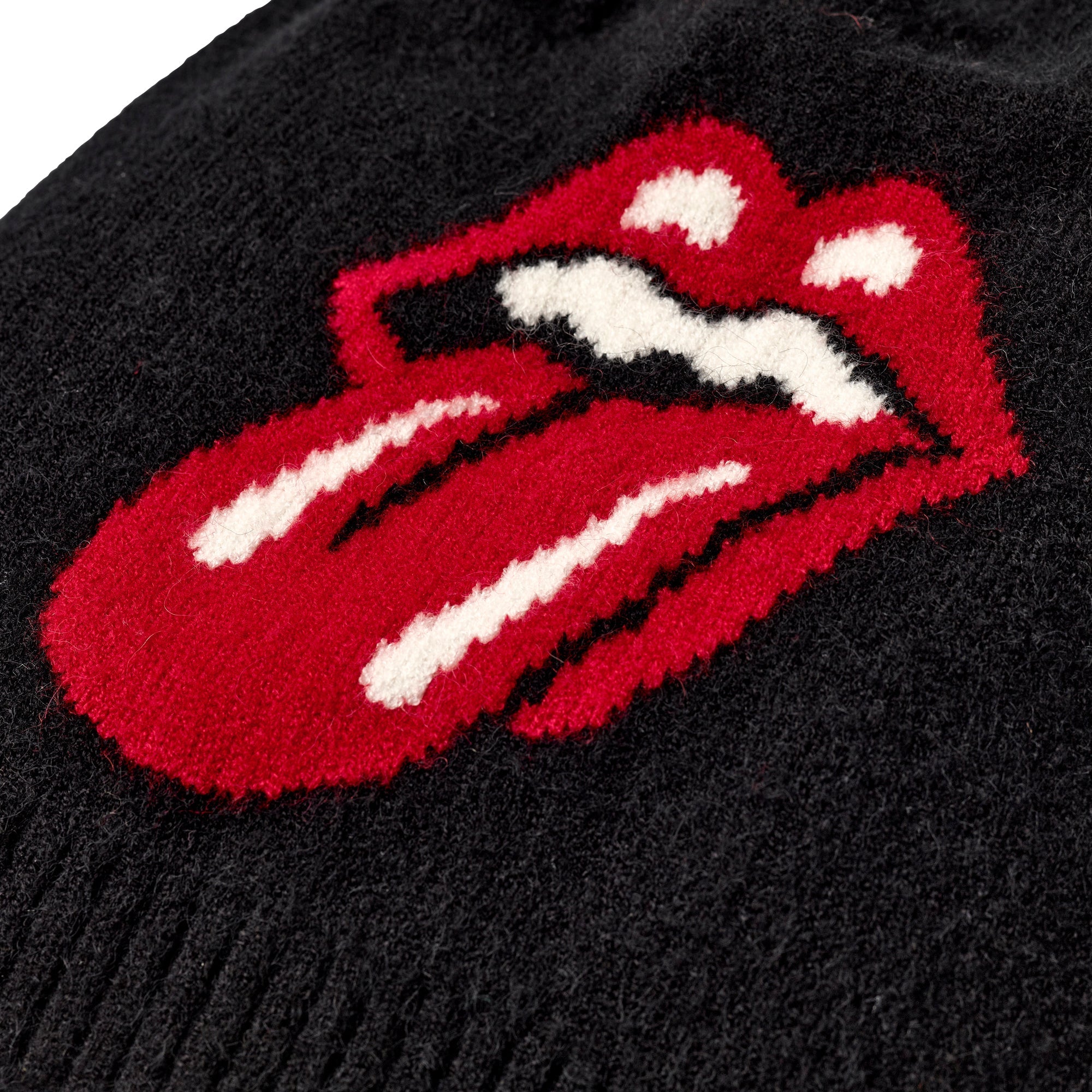 RS No. 9 Carnaby St. Woven Stones Tongue Beanie Detail