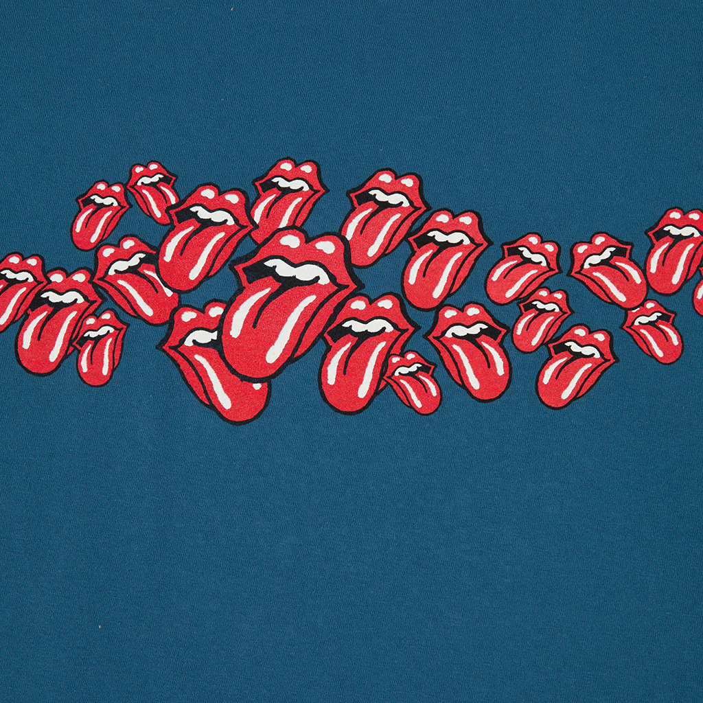 Rolling Stones Scattered Blue Licks Printed Longsleeve