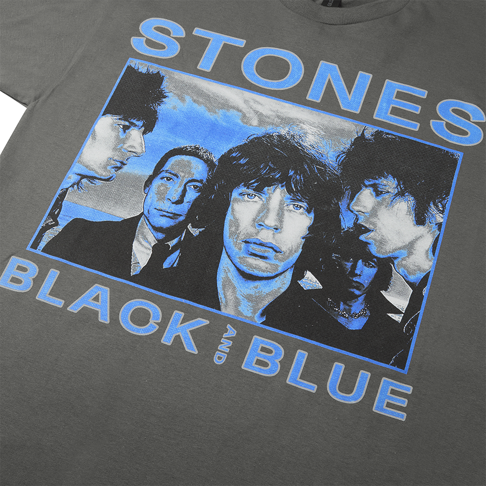 Black and Blue Charcoal T-Shirt