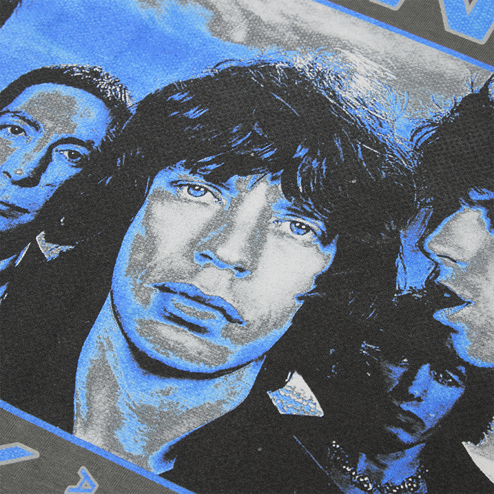 Black and Blue Charcoal T-Shirt - The Rolling Stones Black and Blue Charcoal T-Shirt - The Rolling Stones