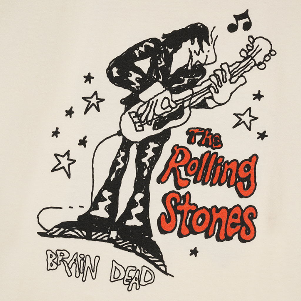 The Rolling Stones x Brain Dead Studios Satisfaction T-Shirt Detail
