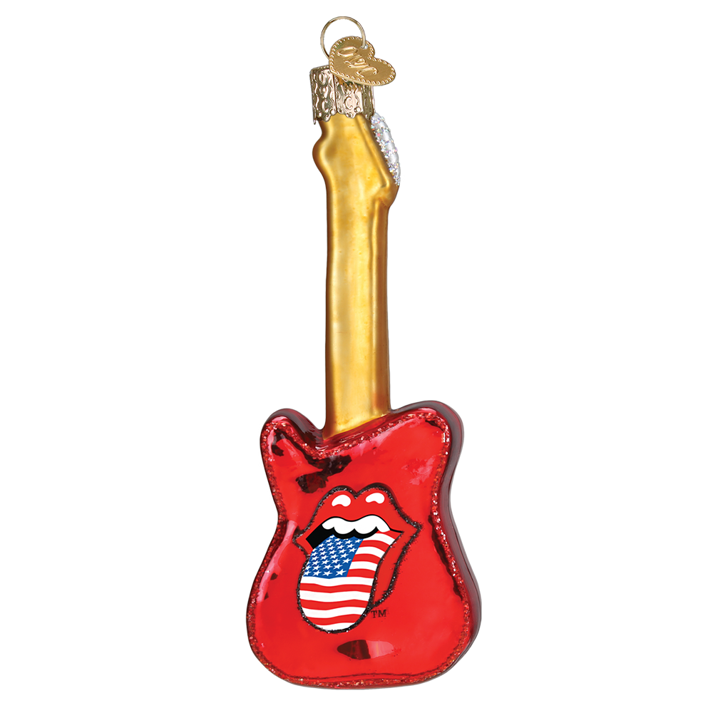 The Rolling Stones Guitar Ornament Back