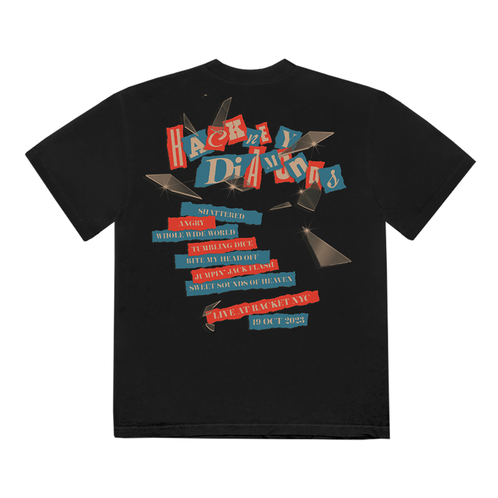 Hackney Diamonds Racket Setlist T-Shirt Back