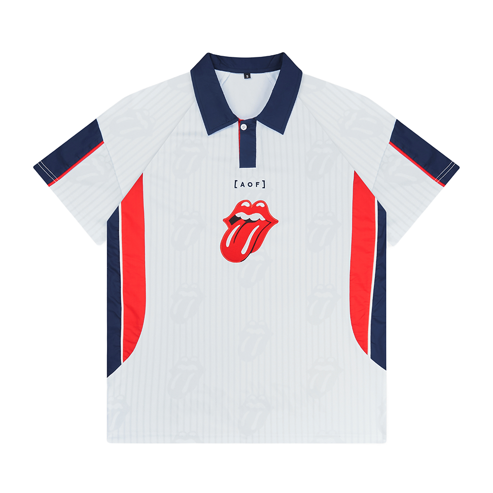 AOF Records x The Rolling Stones Football Jersey Front