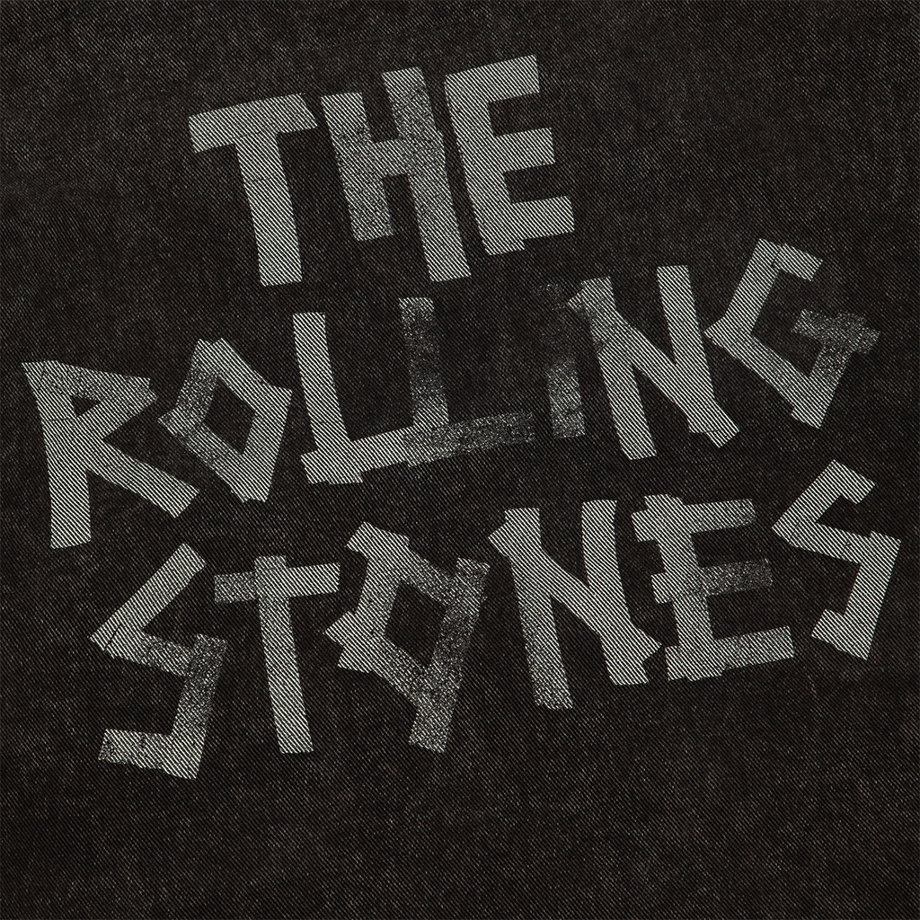 WASHED DENIM CHARCOAL PATCH WORK JACKET Back Detail