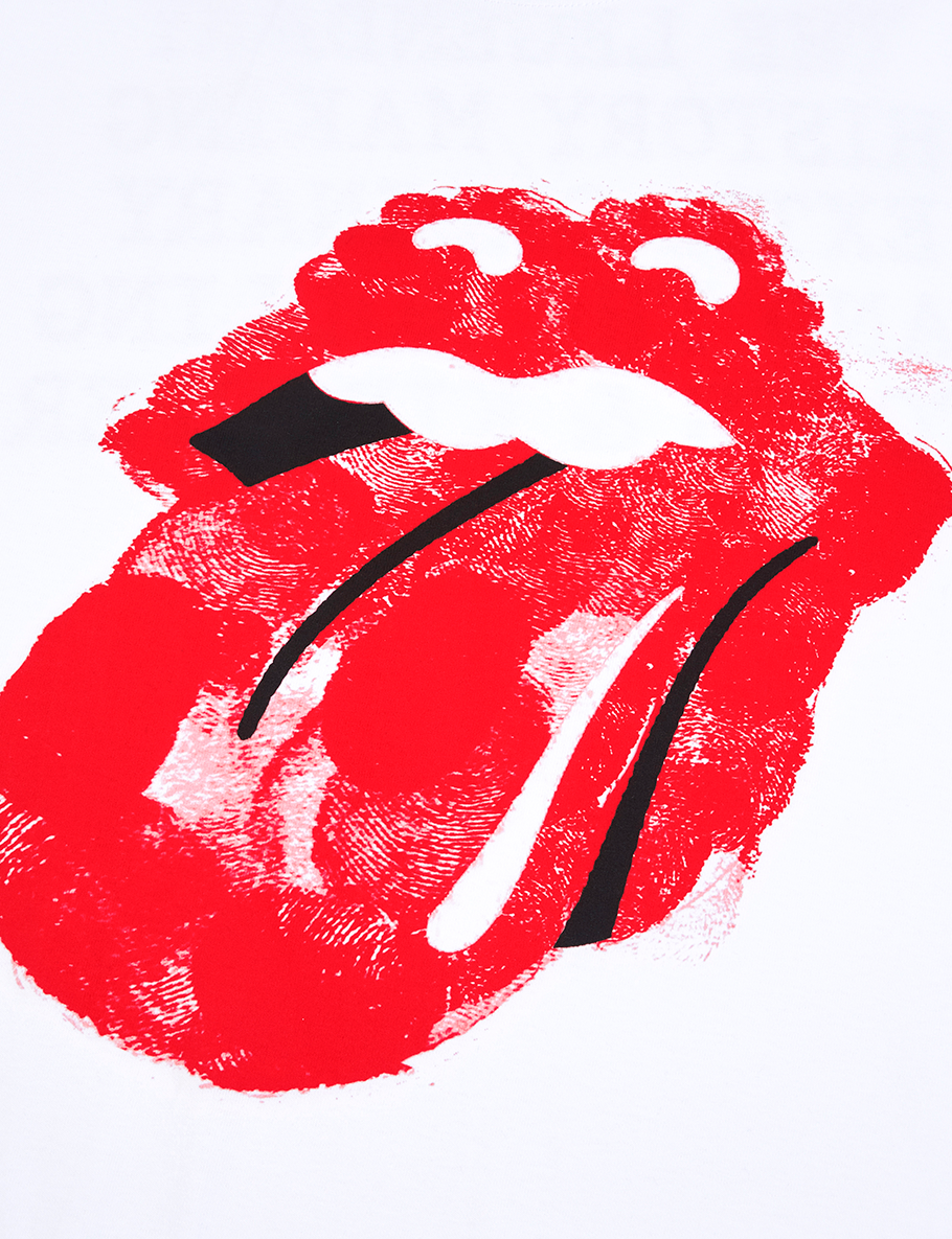 RS No. 9 x KidSuper Fingerprint Tongue T-Shirt Detail Front