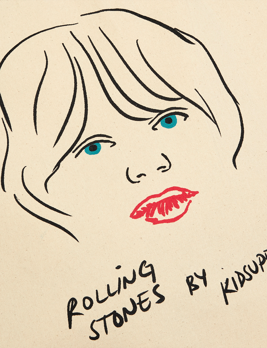 RS No. 9 x KidSuper Mick Sketch Tote Bag Detail 1