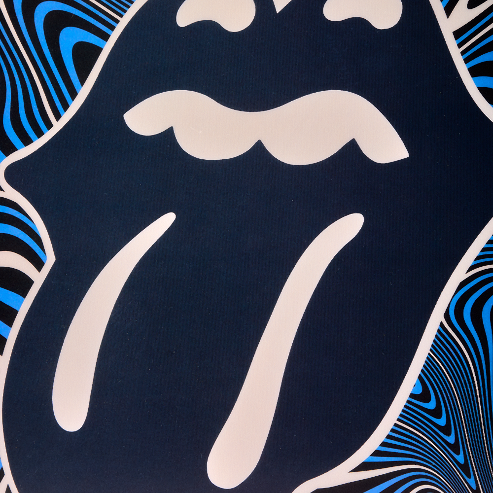 Black and Blue Lenticular Poster detail 1