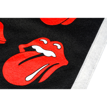 Lips Camp Flag (Black) Detail