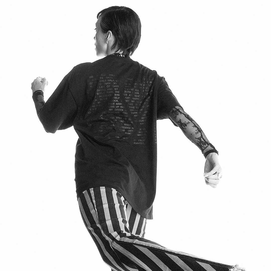 Paint It Black Tonal Lyric T-shirt