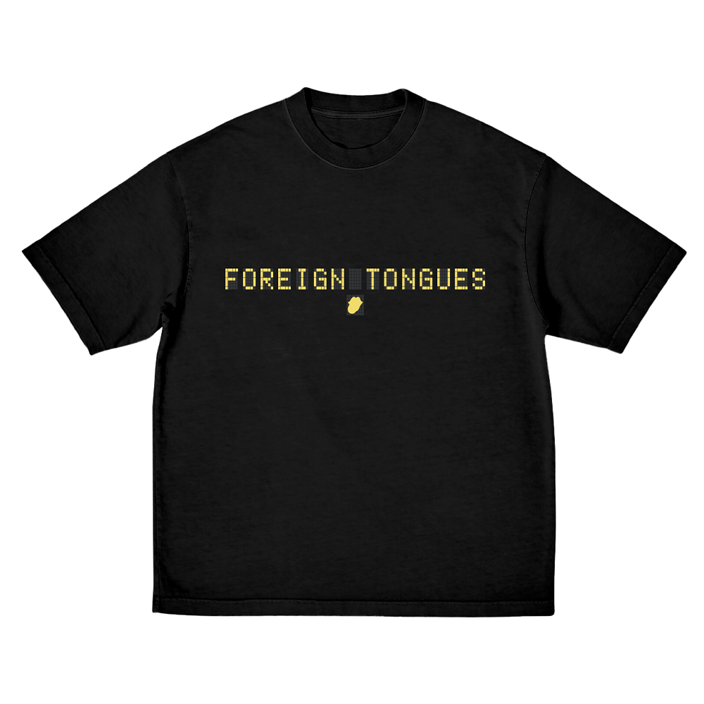 Foreign Tongues Tracklist T-Shirt Front