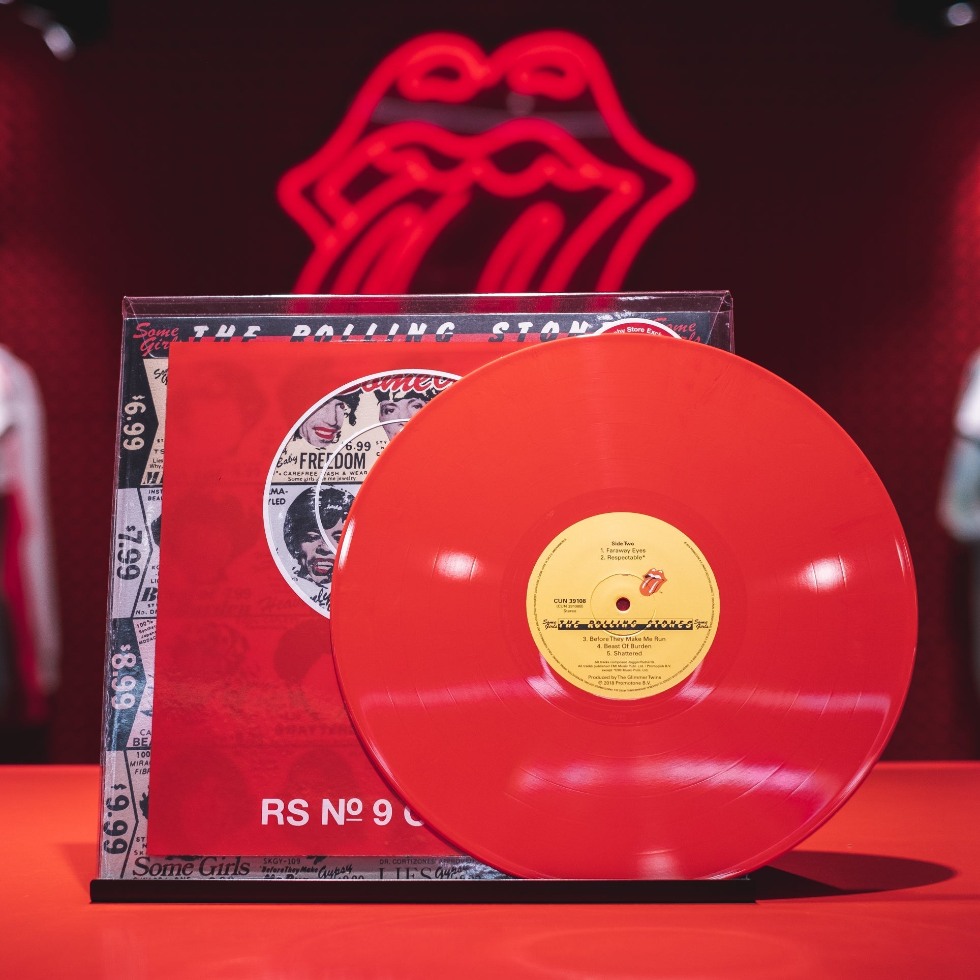 Some Girls Carnaby Red Vinyl Detail