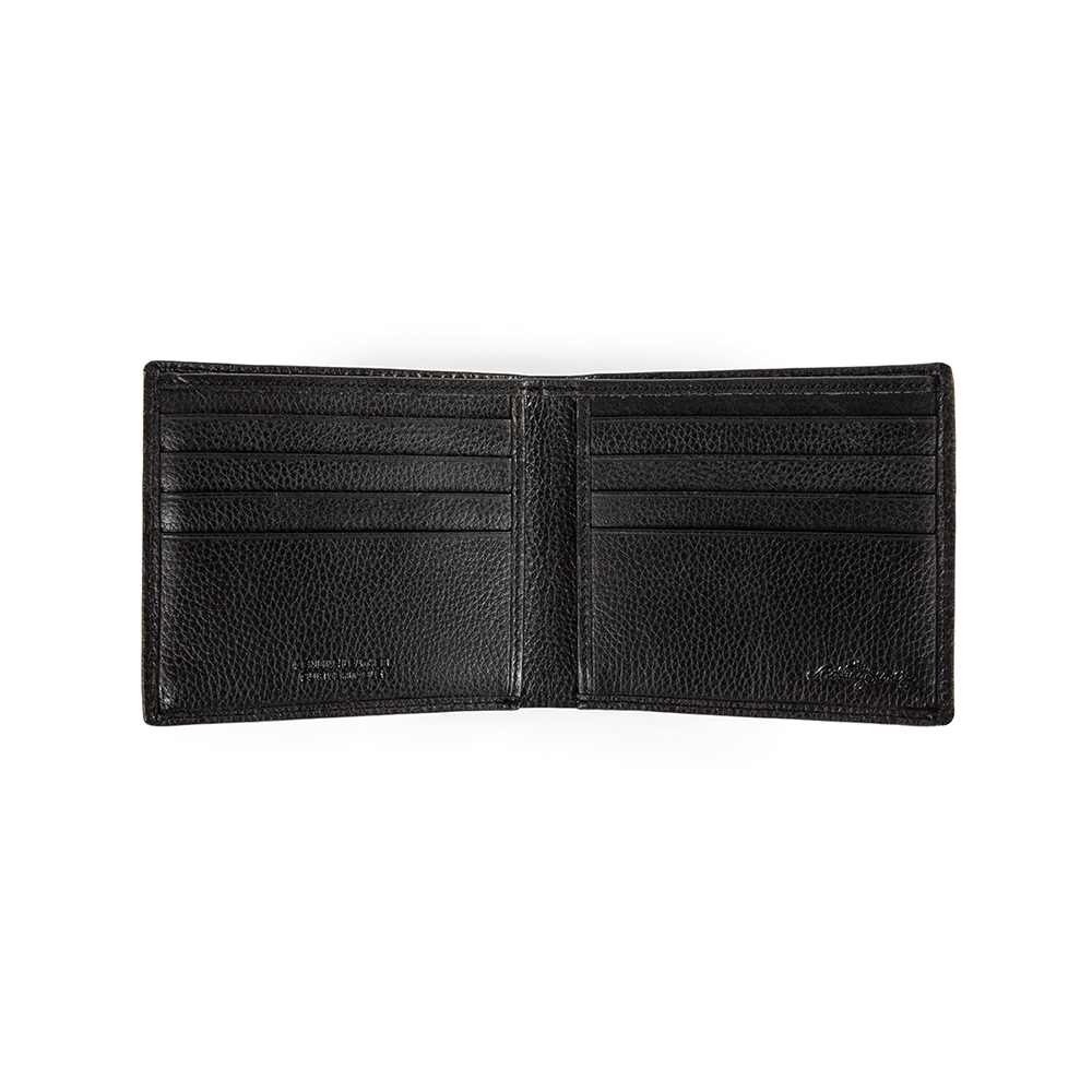 The Watts Men's Leather Wallet Open