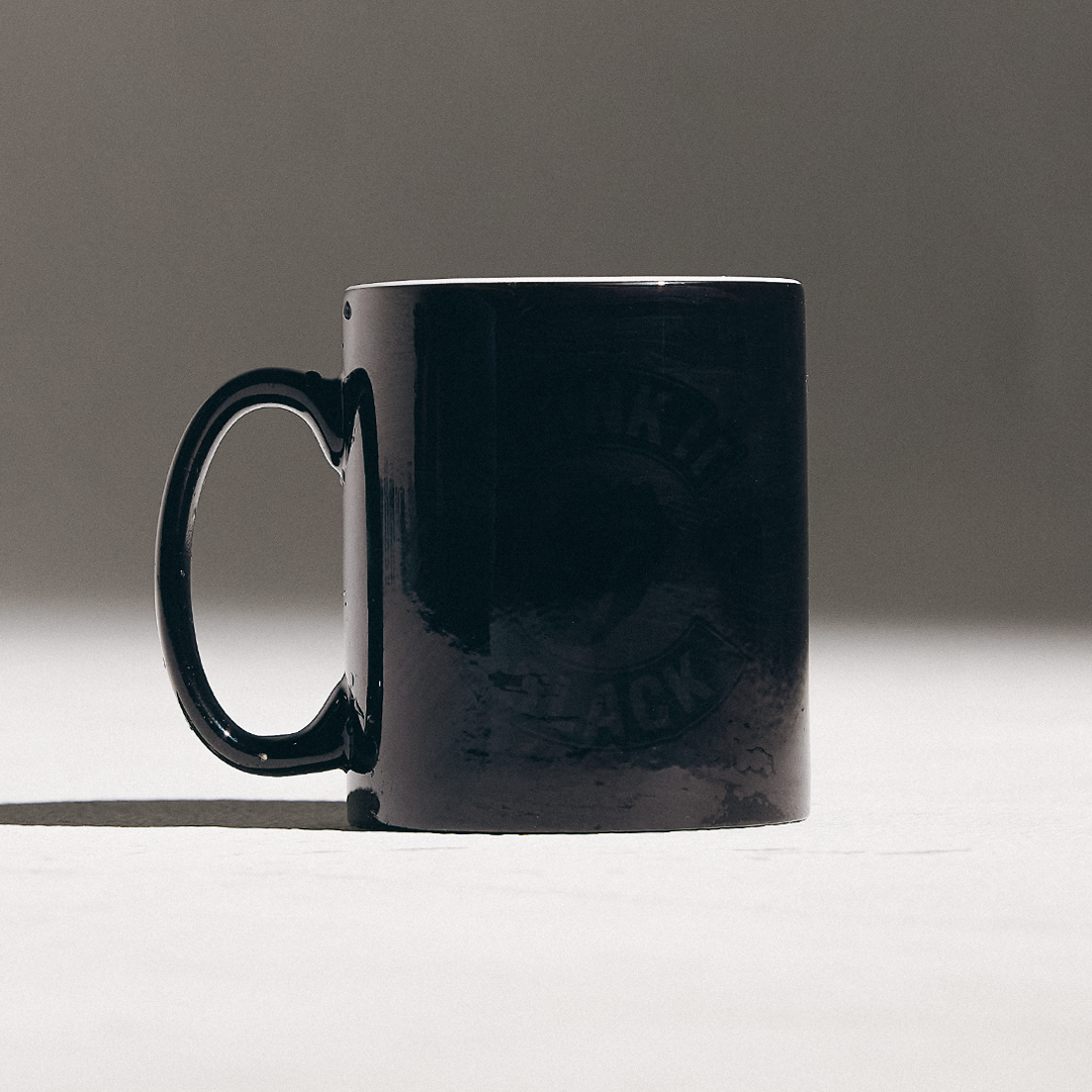Paint It Black Drink It Heat Changing Mug