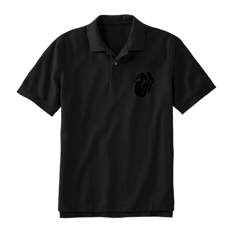 Paint It Black Embroidered Tongue Polo
