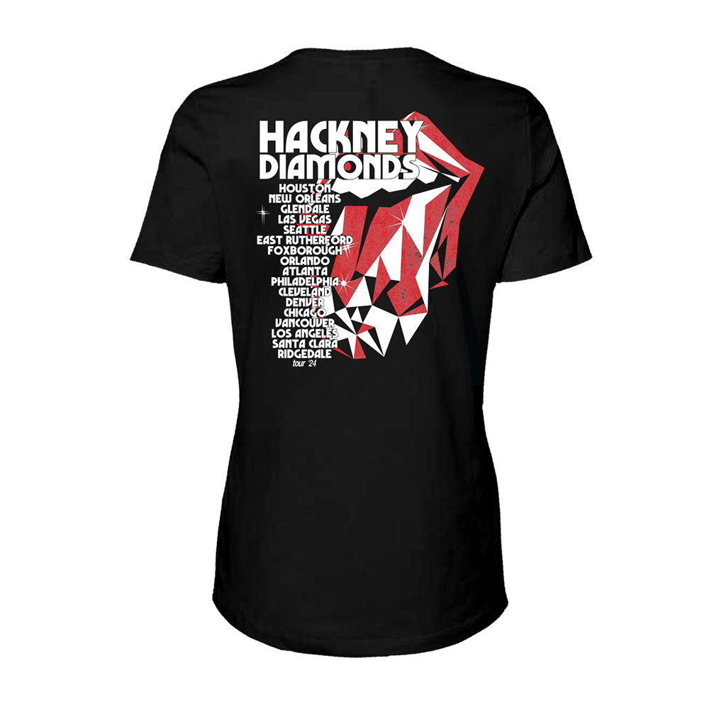 Hackney Diamonds Tour Dateback Women's T-Shirt (w/ Missouri) Back