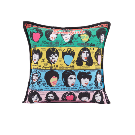 The Rolling Stones x Kidrobot Some Girls 16" Plush Pillow Front