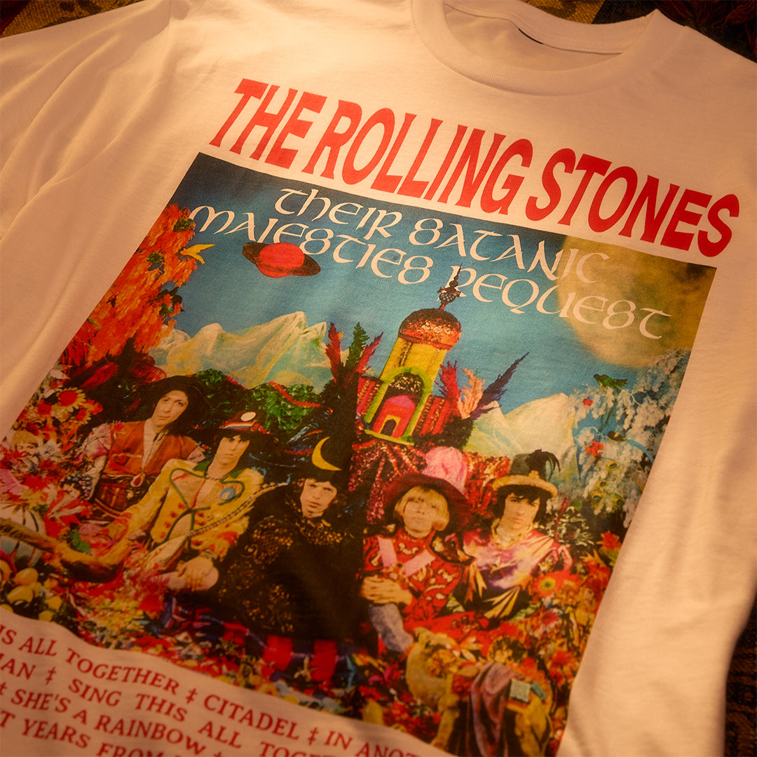 Their Satanic Majesties Request Print T-Shirt - The Rolling Stones