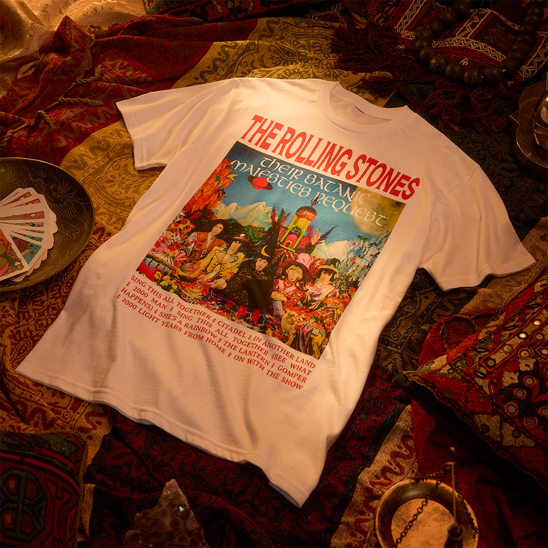 Their Satanic Majesties Request Print T-Shirt - The Rolling Stones