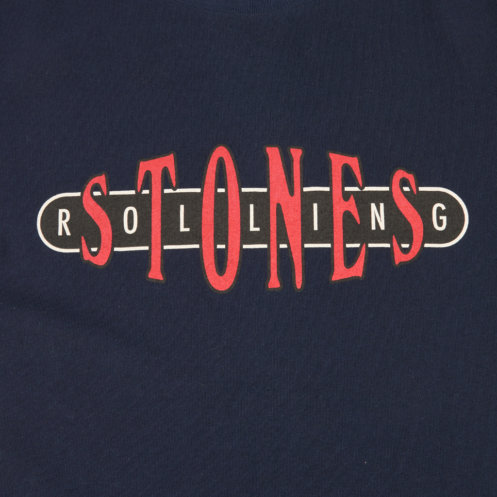Rollling Stones Fitted Navy Varsity T-Shirt