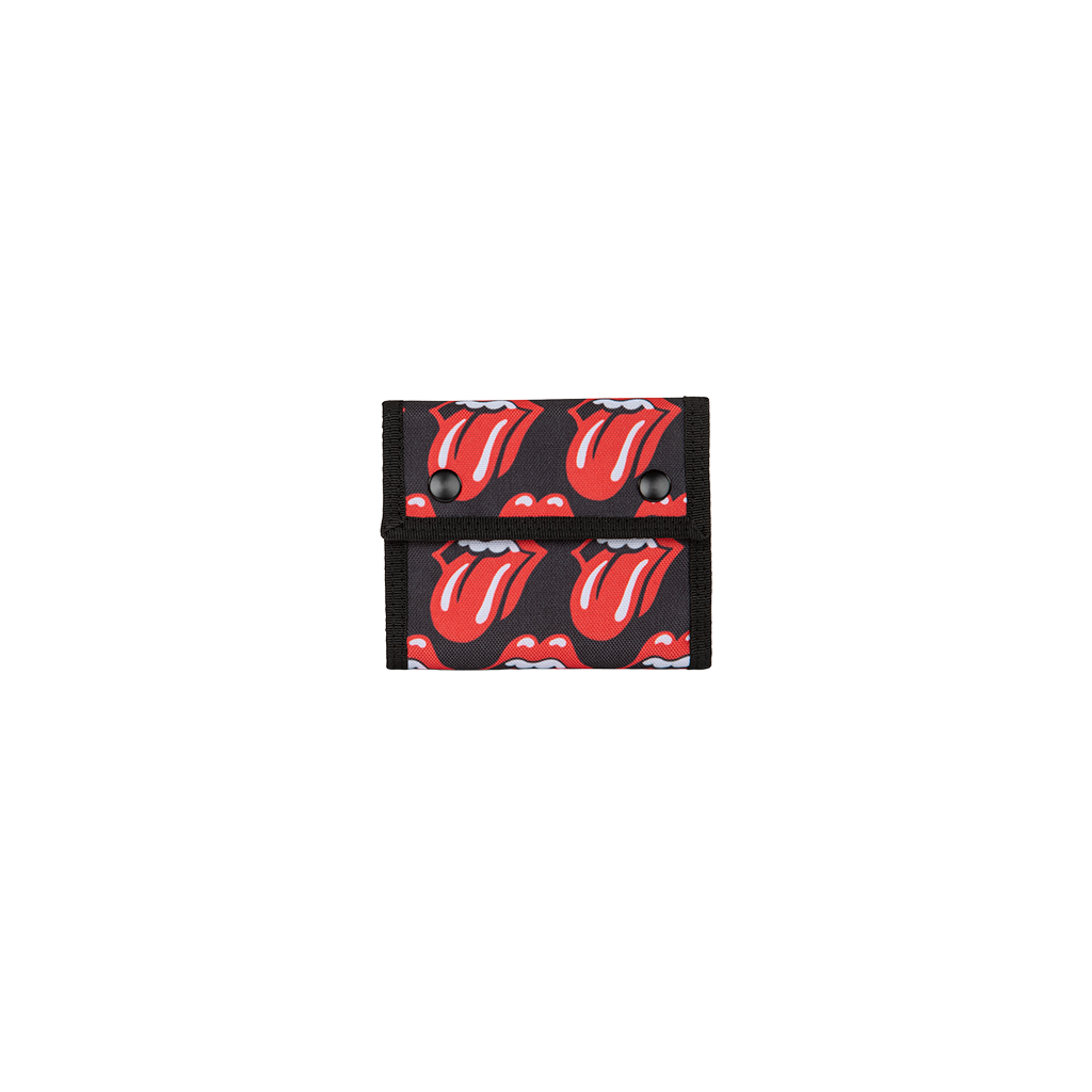 The Rolling Stones x Bugatti All-Over Tongue Print Wallet Front