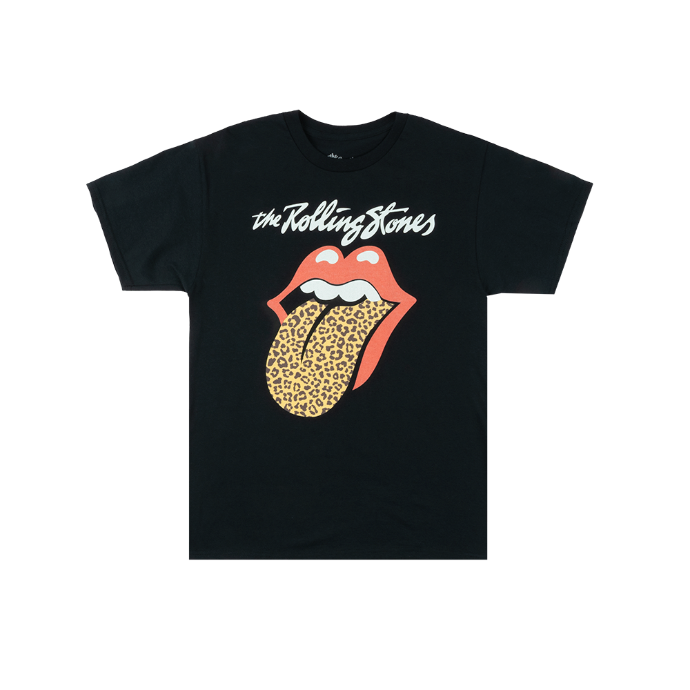 Leopard Rolling Stones T-Shirt – Unisex The Tongue