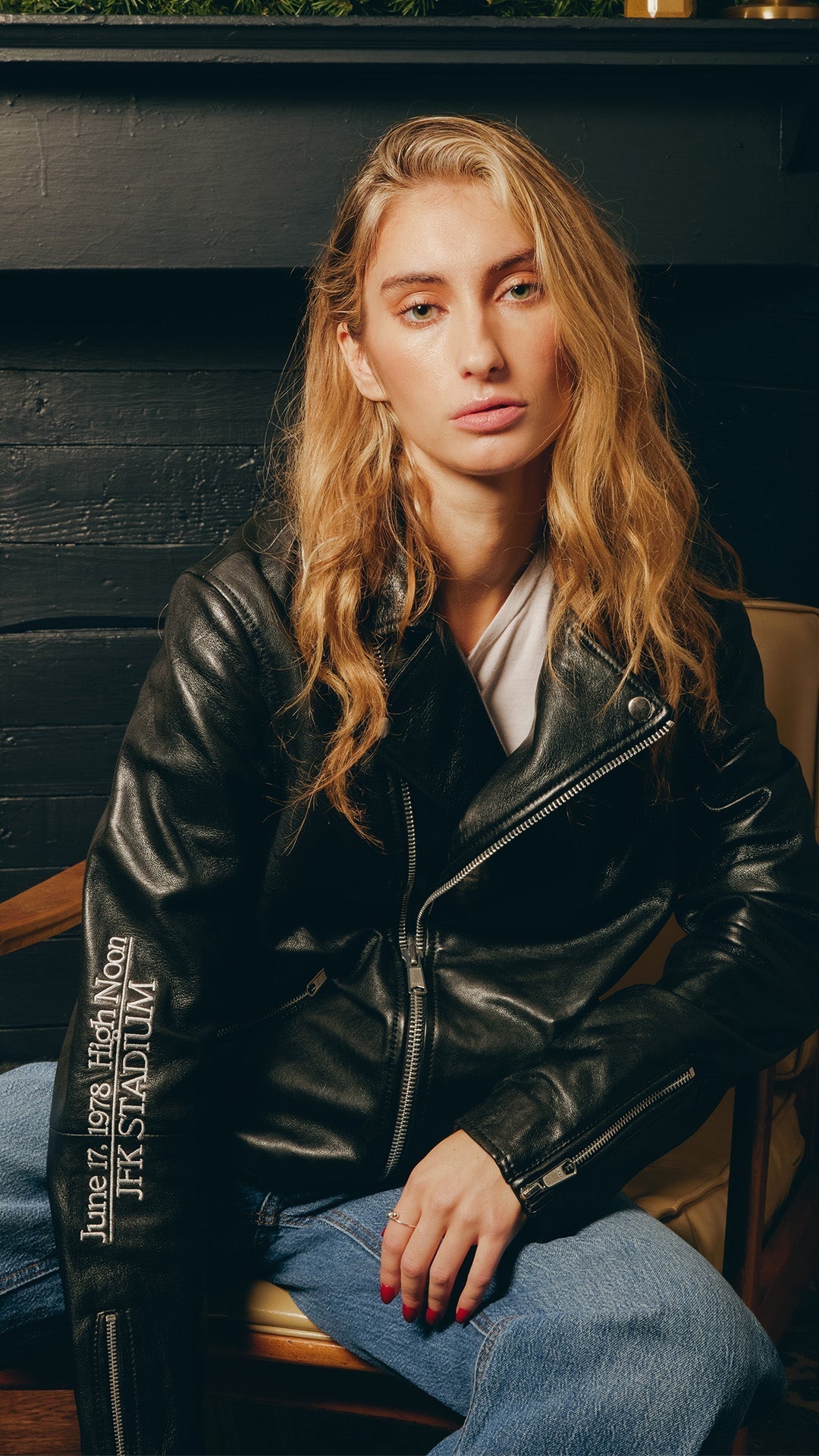 JFK Stadium Rolling Stones Leather Jacket - The Rolling Stones