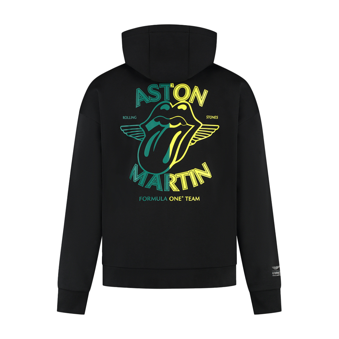 ASTON MARTIN Aramco F1 X ROLLING STONES HOODIE Back