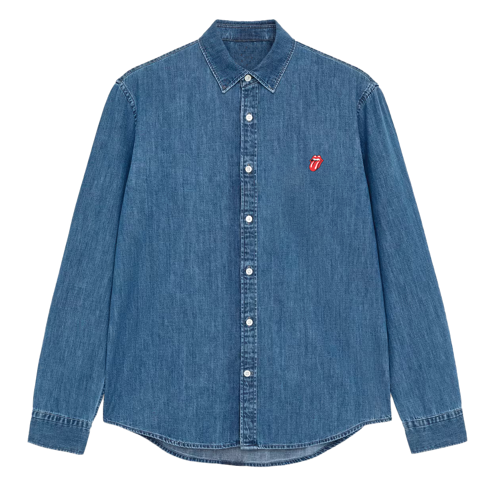 Tongue Denim Overshirt