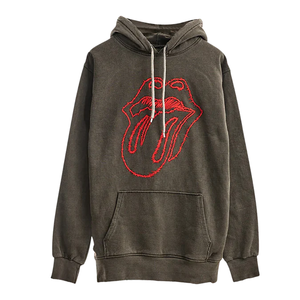 Tongue Embroidered Hoodie