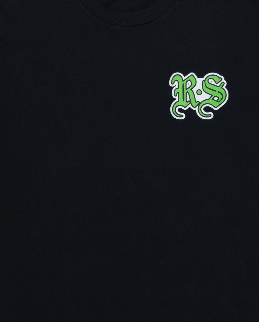 Gothic 'RS' Logo T-Shirt FRONT DETAIL
