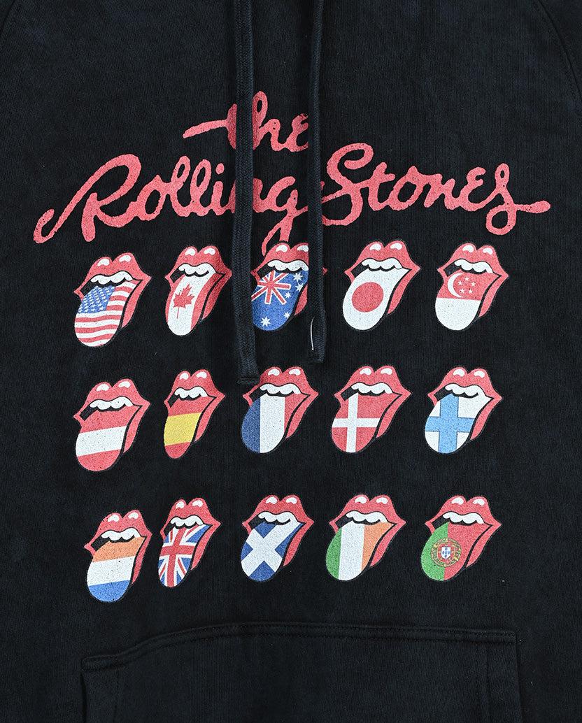 World Flags Tongue Hoodie Detail