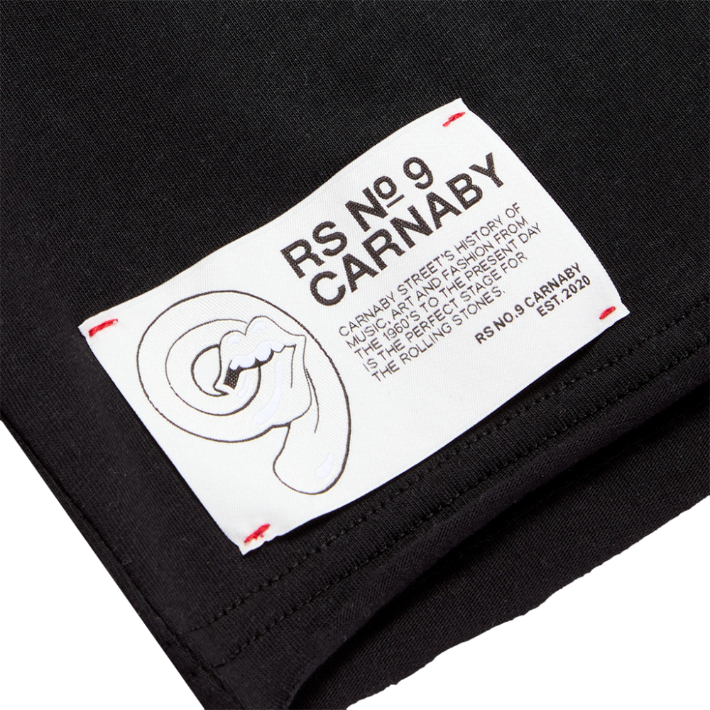 Band Couch Photo Black Raw Hem Longlseeve T-Shirt - Details