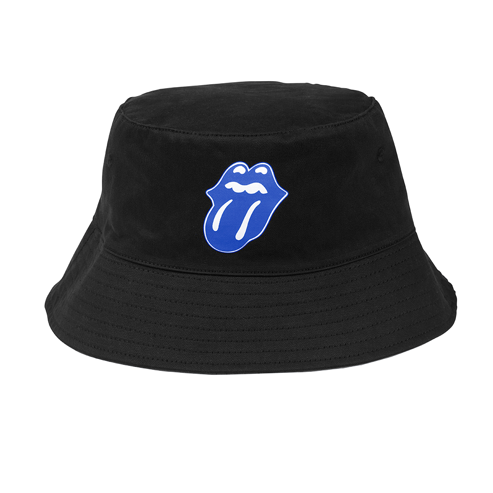Black and Blue Reversible Bucket Hat Black