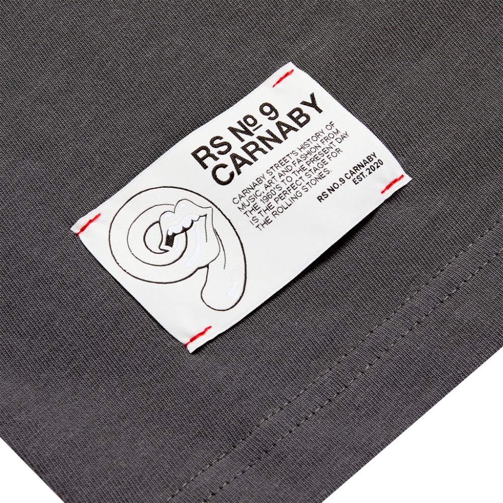 It's Only Rock n Roll Pierced Tongue Black Photo T-Shirt - Detail