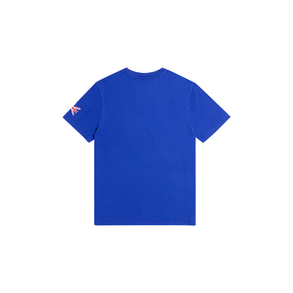 Rolling Stones Union Jack Crooked Blue T-Shirt 2