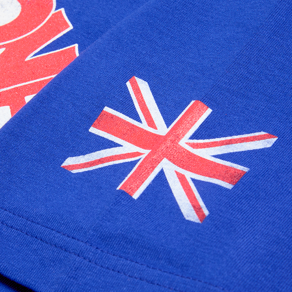 Rolling Stones Union Jack Crooked Blue T-Shirt 5