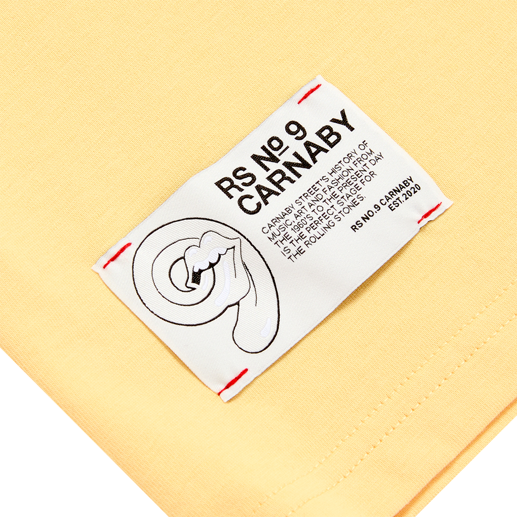 Rolling Stones Star Burst Logo Yellow T-Shirt 4