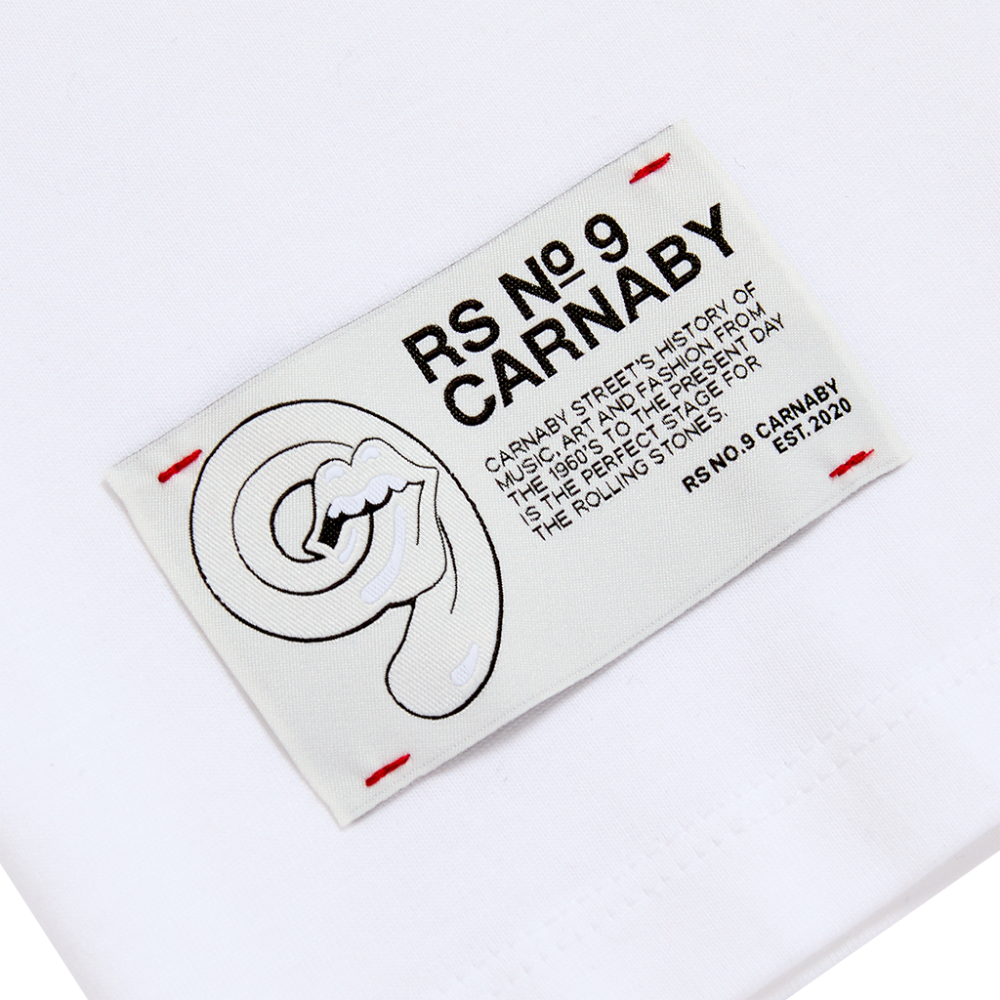 Rolling Stones Tonal 3D Print White Longsleeve T-Shirt - Details